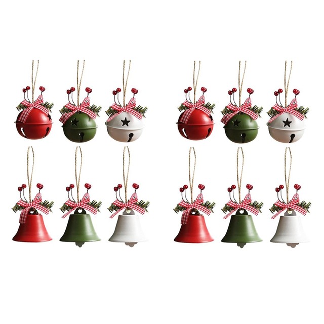 Christmas Decorations Craft Bells Ornaments Metal Jingle Bells Farmhouse  Merry Christmas Tree Decor Bells For Home - AliExpress